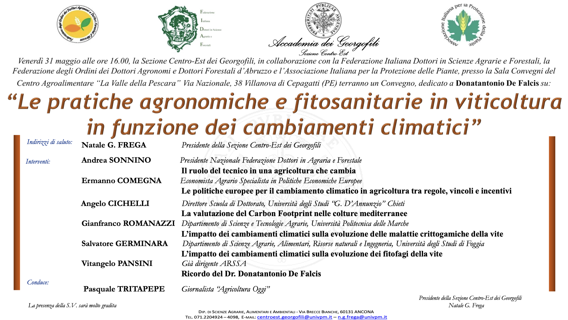 Le pratiche agronomiche e fitosanitarie in viticoltura in funzione dei cambiamenti climatici